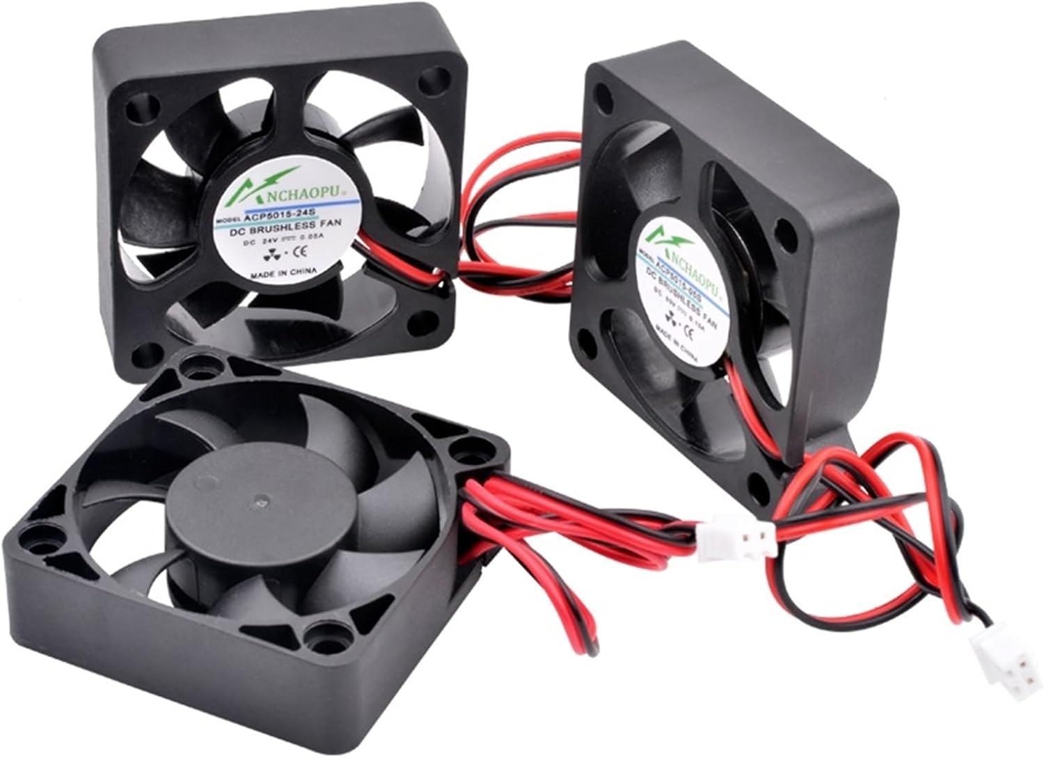 ACP5015 5cm 50mm Fan 50x50x15mm DC5V 12V 24V 2pin Cooling Fan for Chassis Power Supply Charger Inverter (Color : 5V Double Ball)