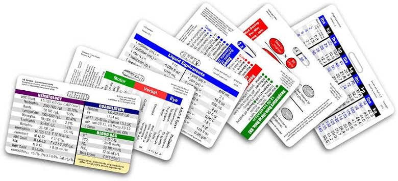 Mini Nurse Horizontal Badge Card Set - 6 Cards