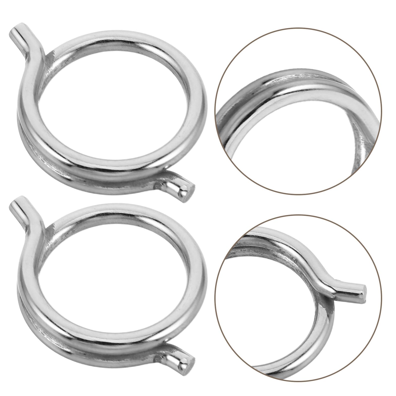 BESPORTBLE 15 Resortes de Recorte de Resortes de Acero para Tijeras de Cocina Rebote Automático, Resistentes para Tijeras de Aves y Carne en Restaurantes y Cocinas