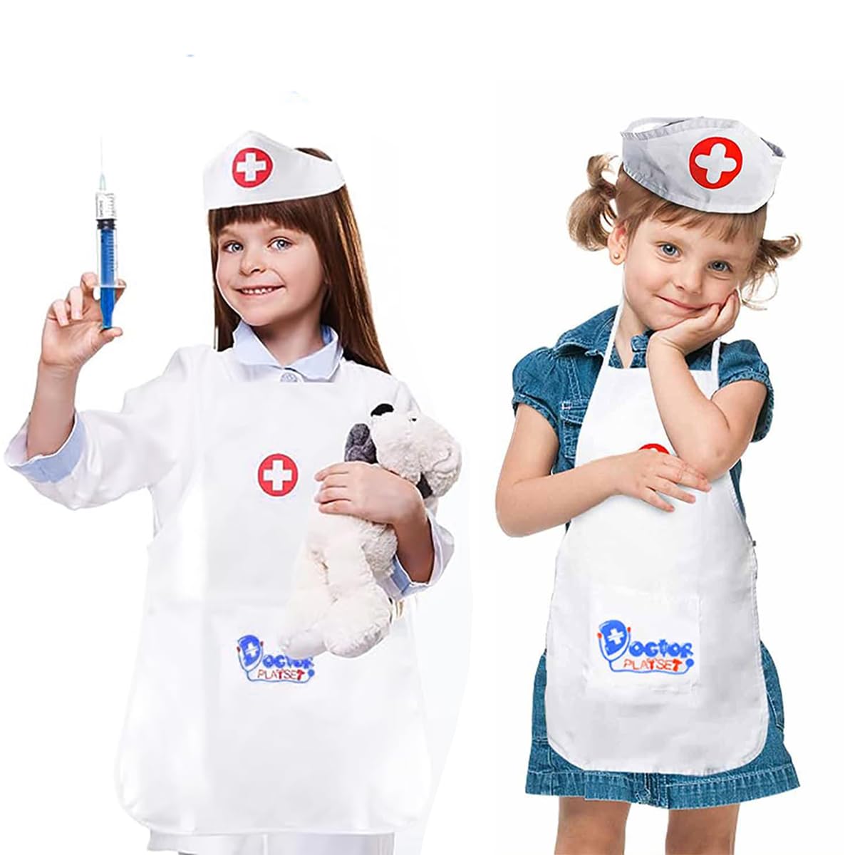 Amazon.co.jp: お医者さんごっこ 2点セット ナース服 & 帽子 コスプレ
