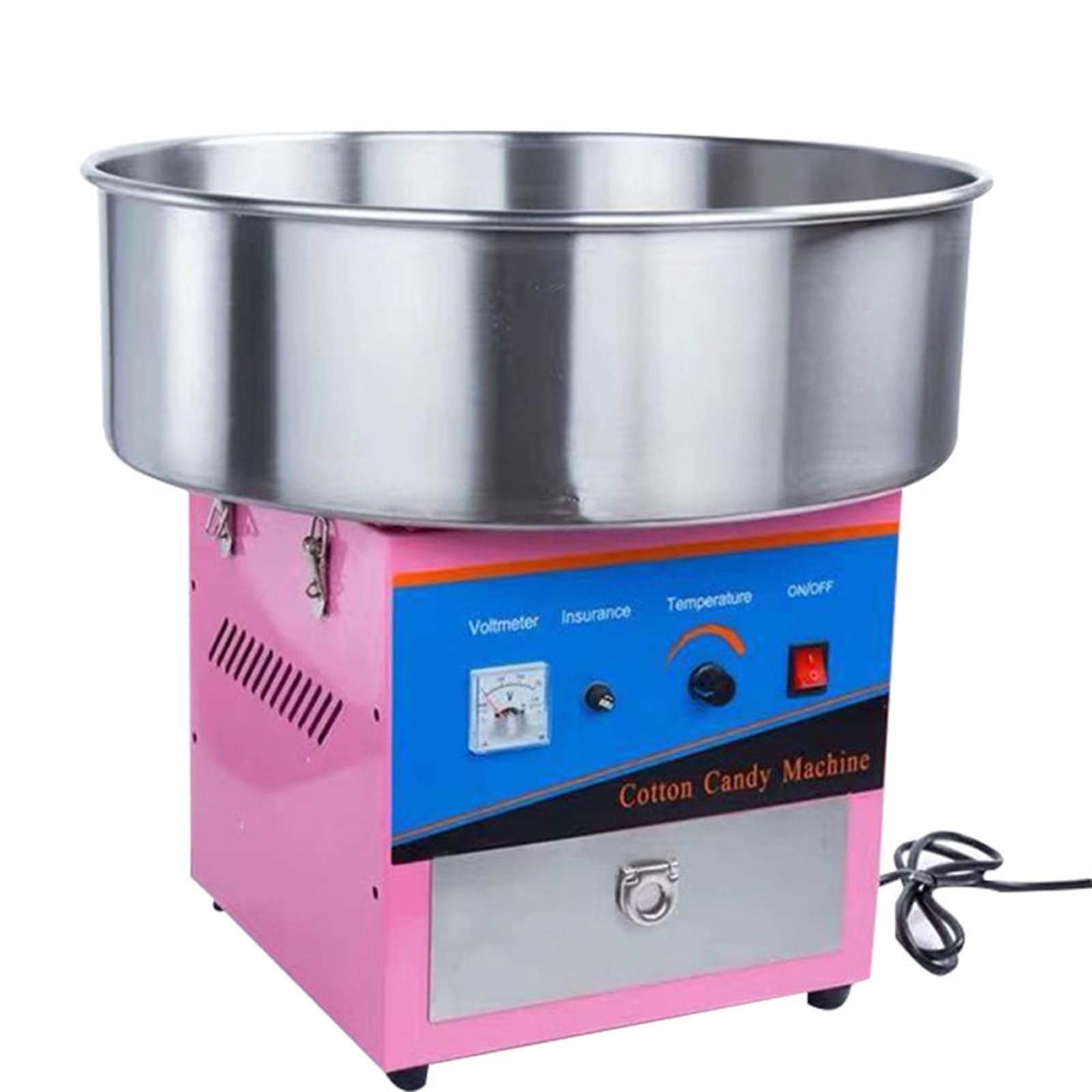 Fritteusen, Vollautomatische Zuckerwattemaschine, kommerzieller mobiler Stand, elektrisch, for kleine Kinder, Haushalt, Sonderangebote