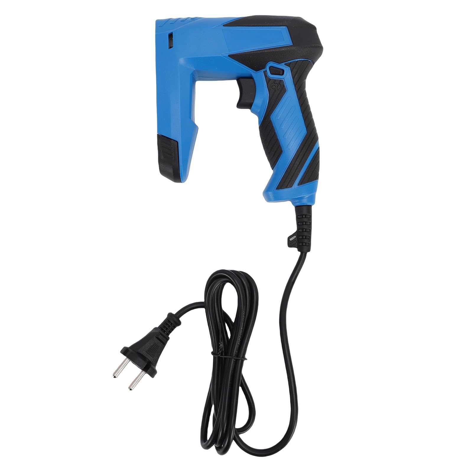 YWBL-WH Pistola Grapadora Eléctrica, Clavadora Grapadora Eléctrica Compacta y Liviana para Reparación de Muebles de Carpintería, con Compartimento de Carga Inferior y 3 Interruptores de (Enchufe de
