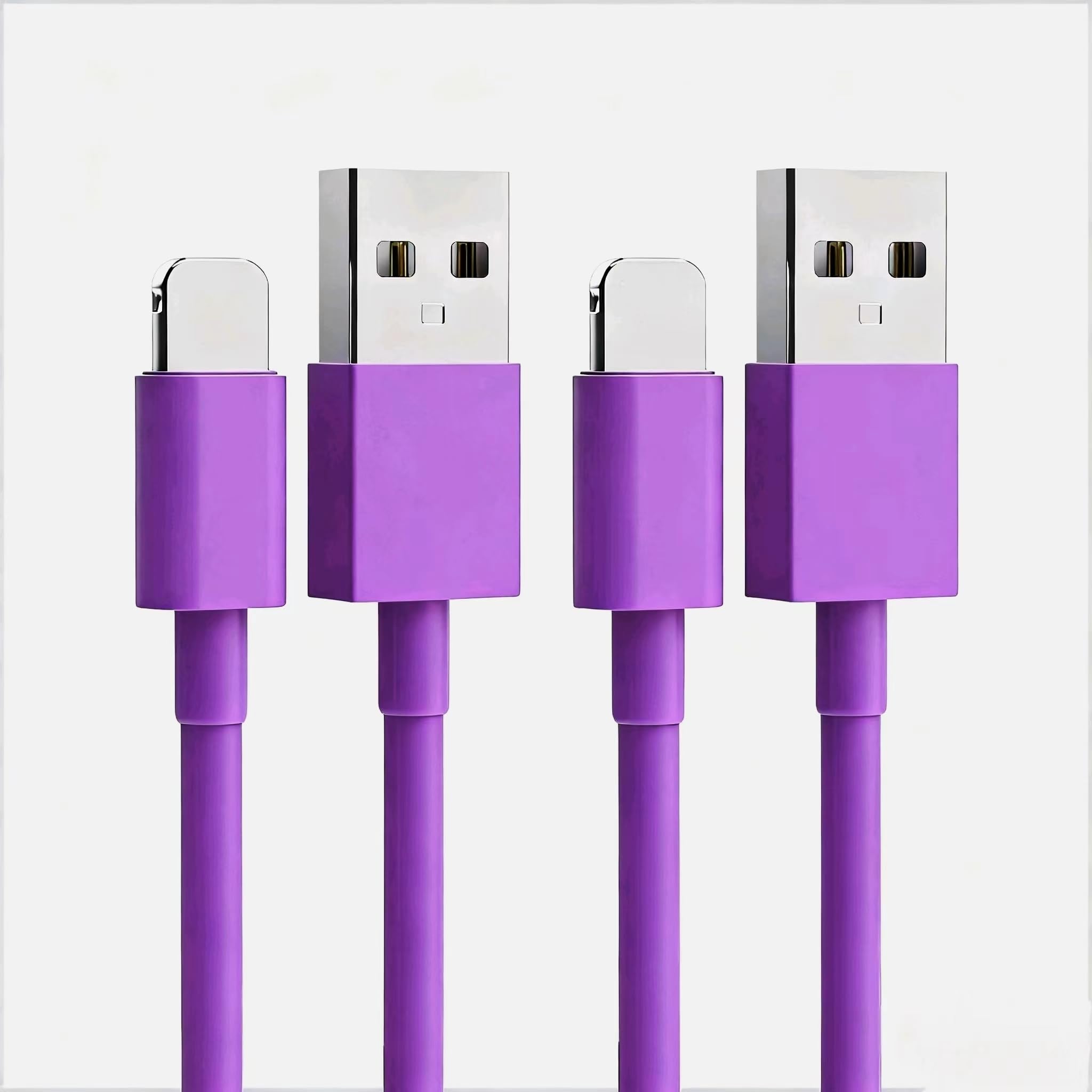 2Pack 6ft Phone Charger Lig-ning Cable Fast Charging High Speed USB Compatible Phone 14 13 12 11 Pro