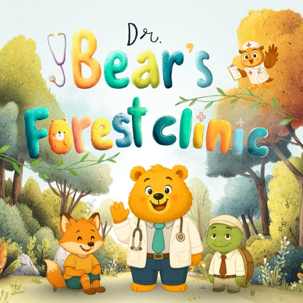 Dr. Bear's Forest Clinic: A Gentle and Interactive Storybook for Toddlers and Preschoolers about a Kind Bear Doctor Who Teaches Empathy, Hygiene, and Why Going to the Doctor Isn't Scary.