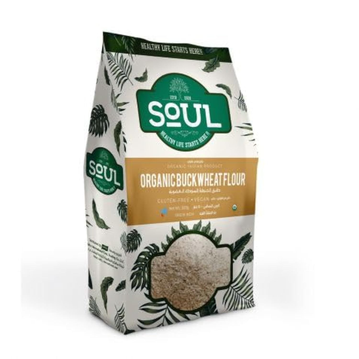 SOUL ORGANIC BUCKWHEAT FLOUR 500GM