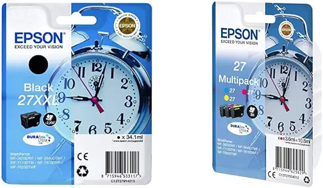 Cartouche d'encre Epson Noir XXL C13T27914010 - Multipack 27 C.M.J 300P