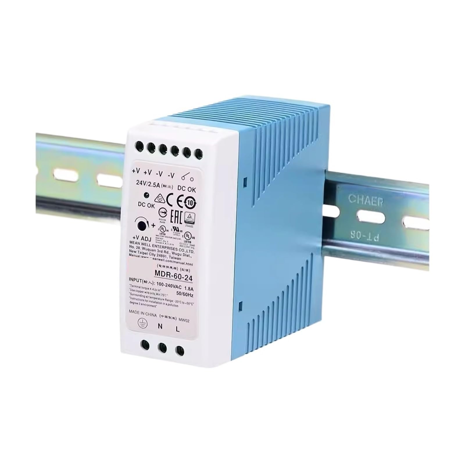 HYUJNAFZR MDR-60 Rail Type 60W Switching Power Supply MDR-60-5 MDR-60-12 MDR-60-24 MDR-60-48(Mdr-60-48v)