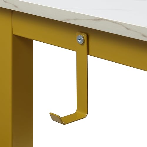 Miniatura 6 de Finnhomy Juego de mesa de bar, mesa de pub de 47 pulgadas, mesa rectangular de altura de barra, mesa de bar con taburetes, juego de mesa de cocina