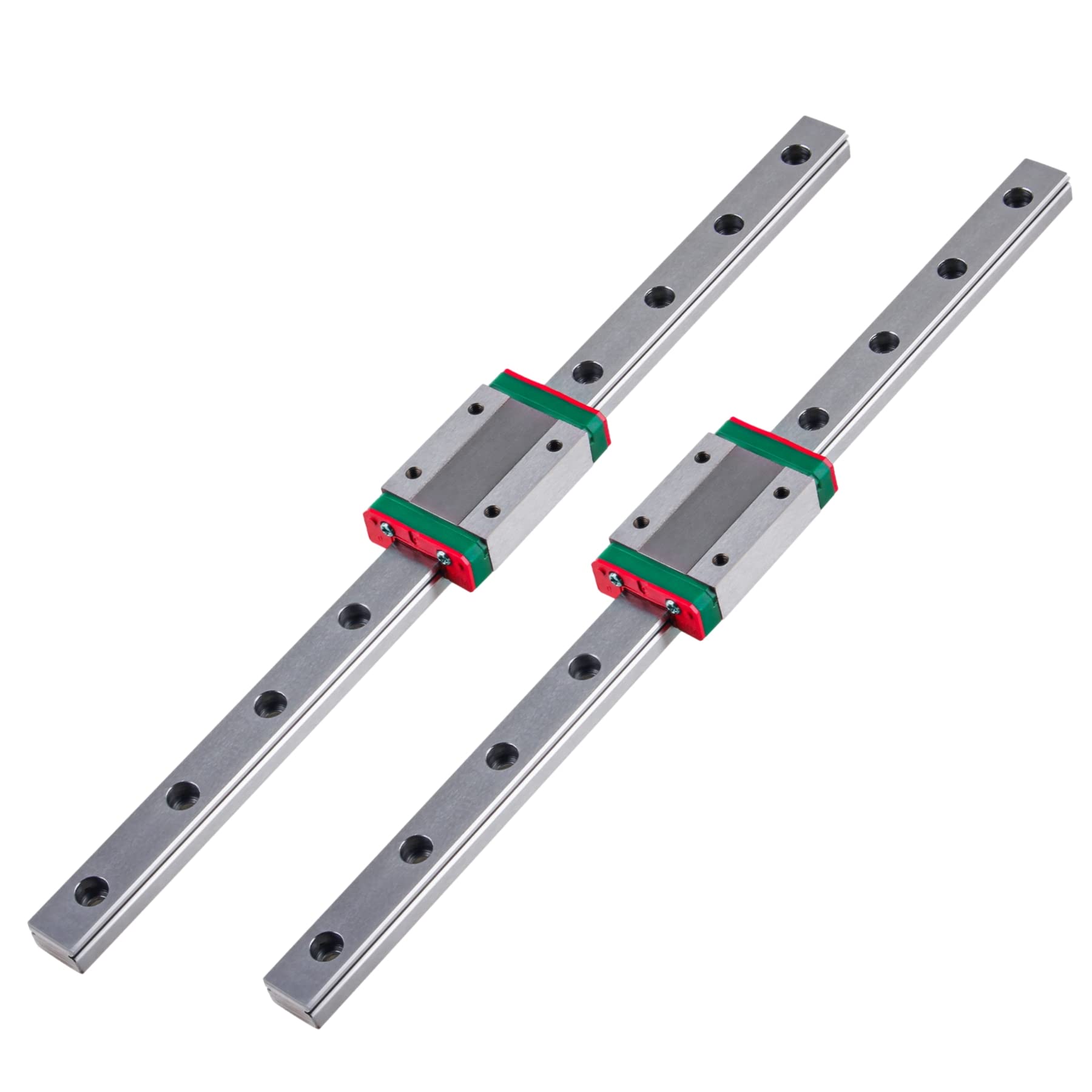 2 guide lineari in miniatura MGN12H, 300 mm, con blocchi di scorrimento MGN12H, cuscinetti lineari, blocco di guida lineare per dispositivi automatici, misuratori di precisione