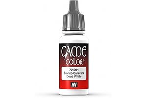 Vallejo Game Color Dead White Paint, for Stunning, Opaque Coverage