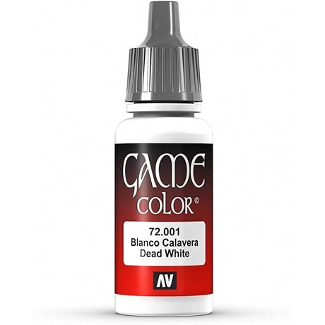 Vallejo Game Color Dead White Paint, for Stunning, Opaque Coverage