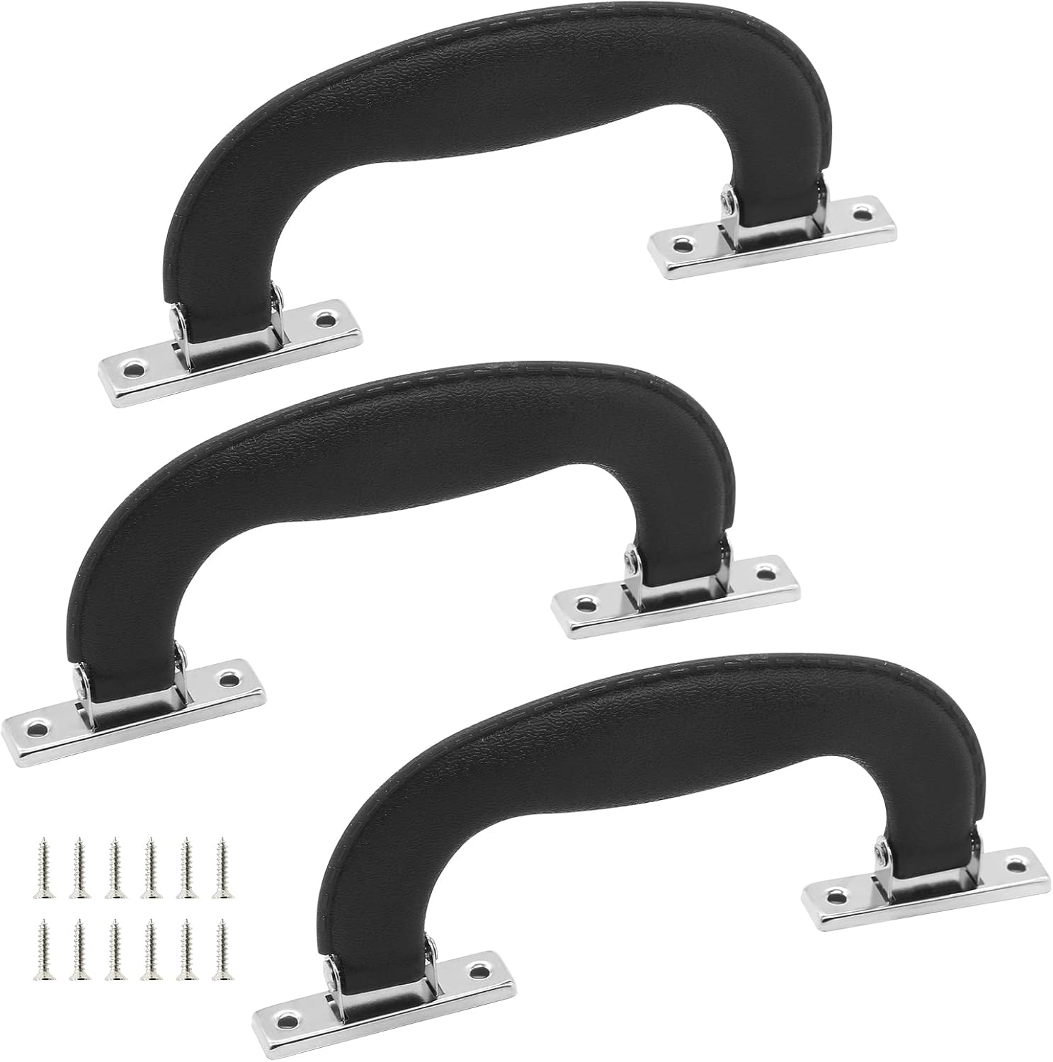 BokWin Black Plastic Luggage Handle,6.1 Inch/155mm Antique