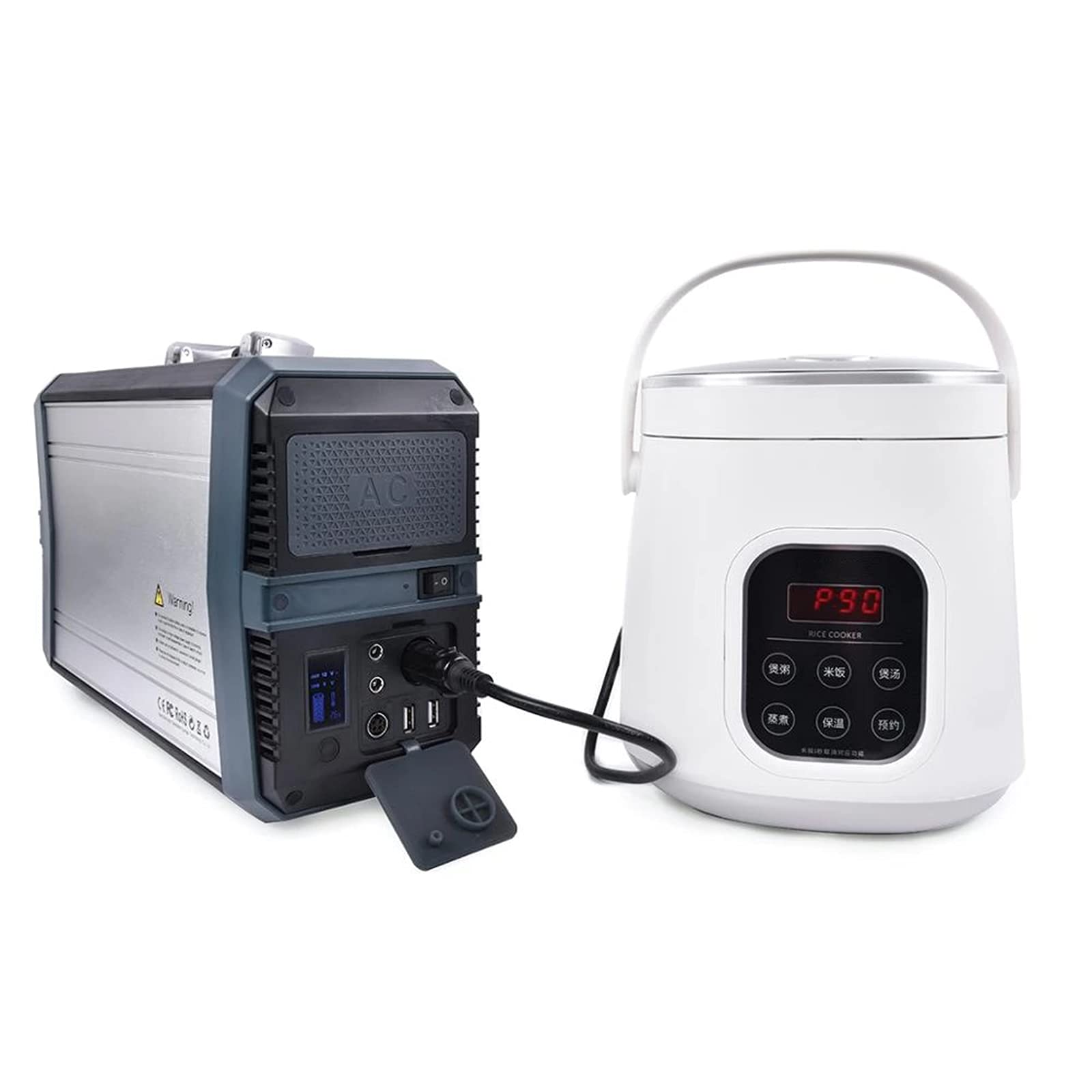 TIM-LI Estación De Energía Portátil De 500Wh 145600 Mah/Batería De Litio De Respaldo para Camping, Viaje, Autocaravana, Apagones, Emergencia