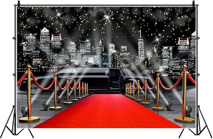Fondo Fotográfico Alfombra Roja 9x6 pies Multicolor HANSHUAI miniatura 2