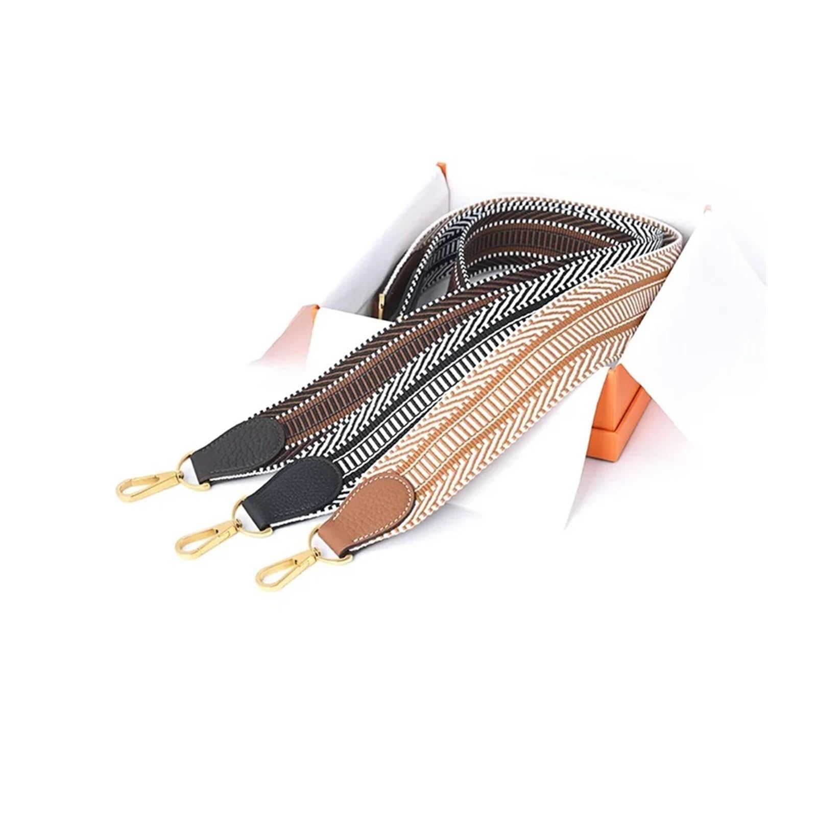 Correa para Bolso Ajustable Correa de Lona 5 cm Ancho, Adecuada for Bolso, Correa for Hombro, Material Cuero Cruzado Diagonal(Orange,120CM)