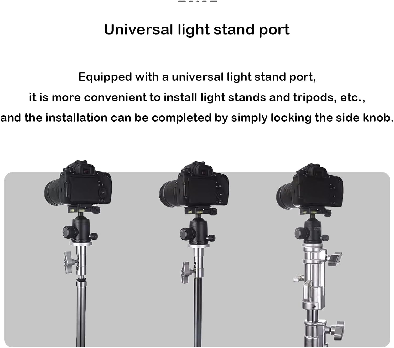 1 Pack 5/8" to 3/8" Baby Ball Head Adapter - Aluminum Camera Mount Converter for C-Stands, Photography Light Stands, Tripod Heads, Baby Pin, Junior Receive