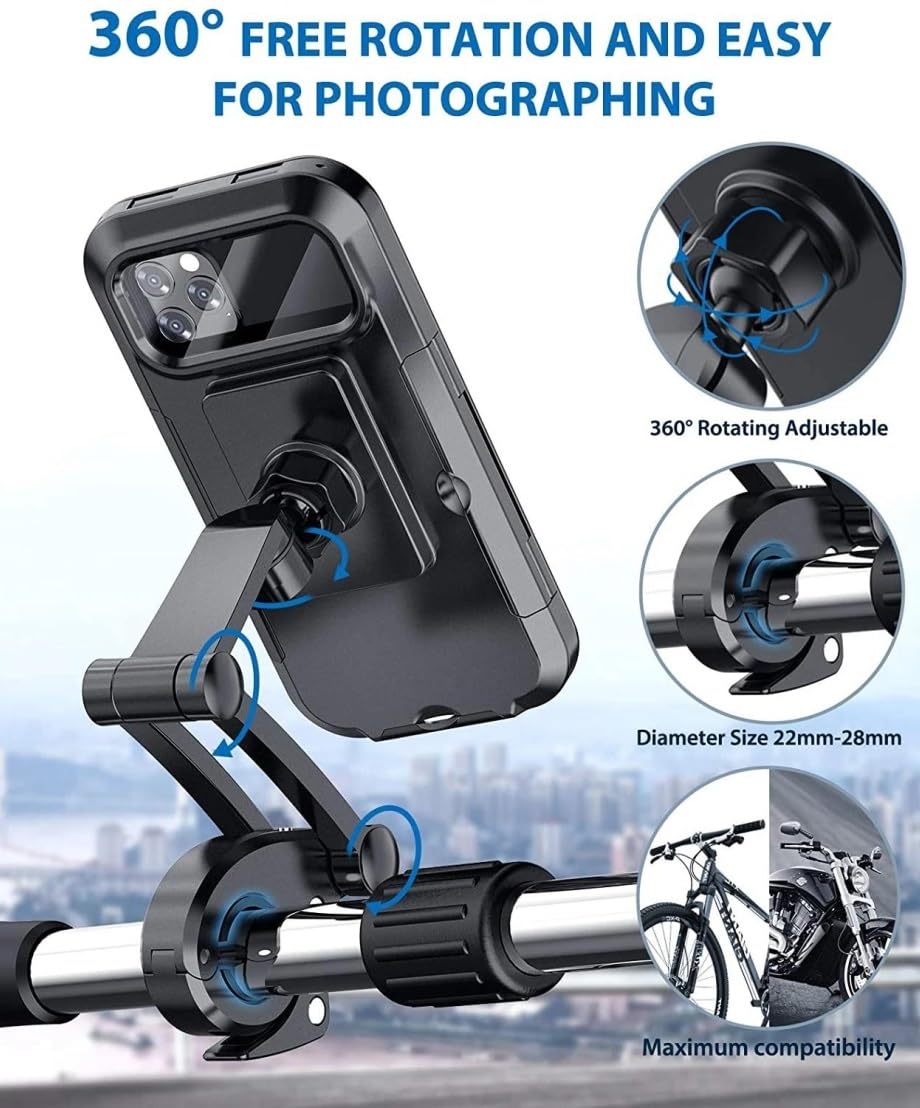 Support De Téléphone Étanche pour Vélo Et Moto Universel Guidon Cellulaire Accessoires Cyclisme