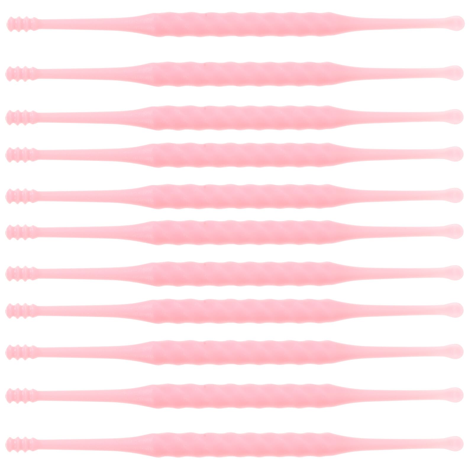 12pcs Disposable Plastic Earwax Remover Spoon Clean Tool Wax Remover Picker for Safe Ear Care at Home Random
