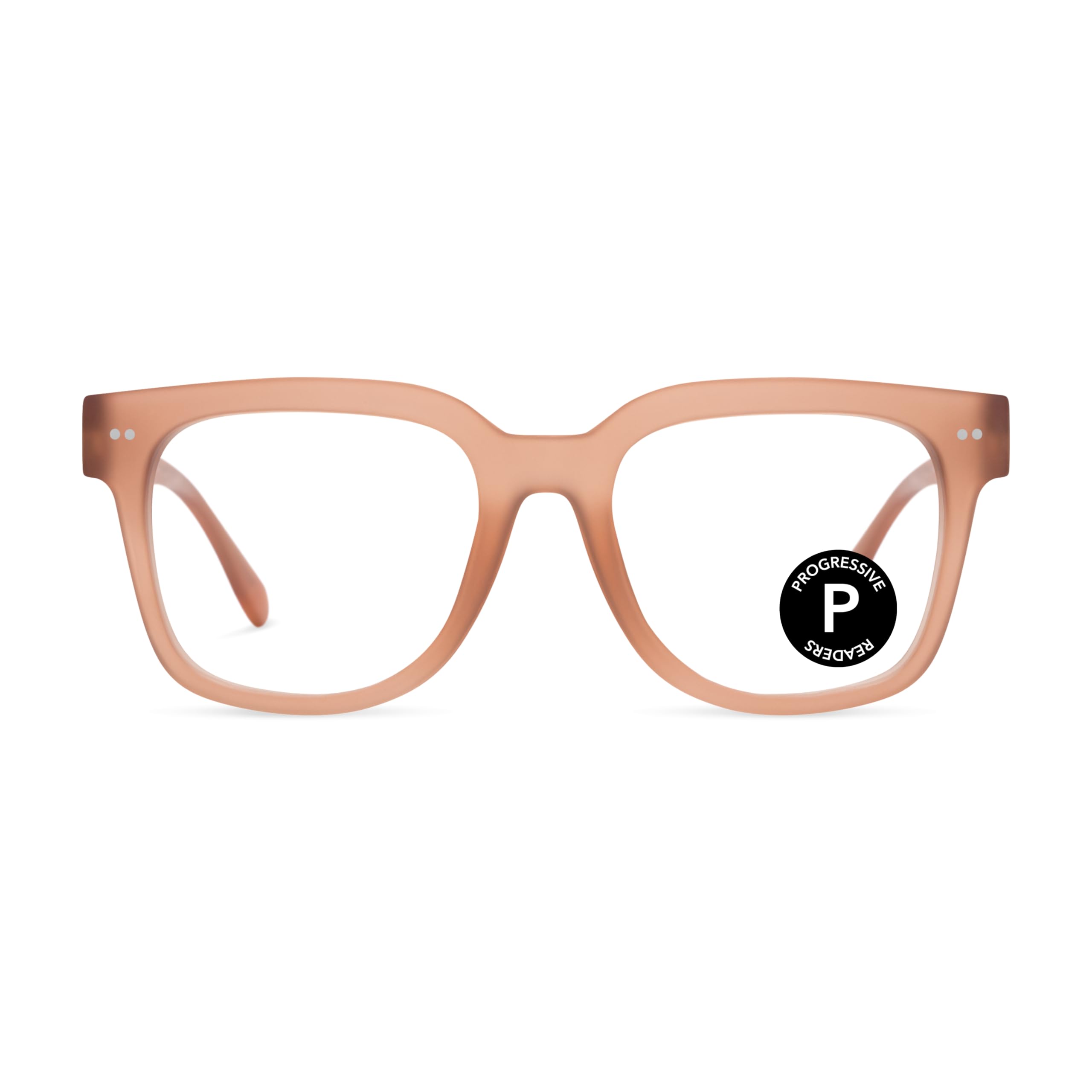 Photo 1 of LOOK OPTIC Laurel Progressive Reader - Stylish Unisex Reading Glasses, Prescription-Quality (2, Champagne)