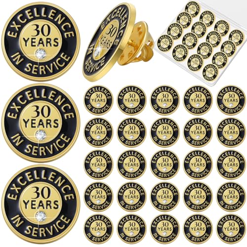 Image of Ferreve 50 /20 Pcs Year of Service Pins Employee Excellence Award Lapel Pin Performance Recognition Reward Anniversary