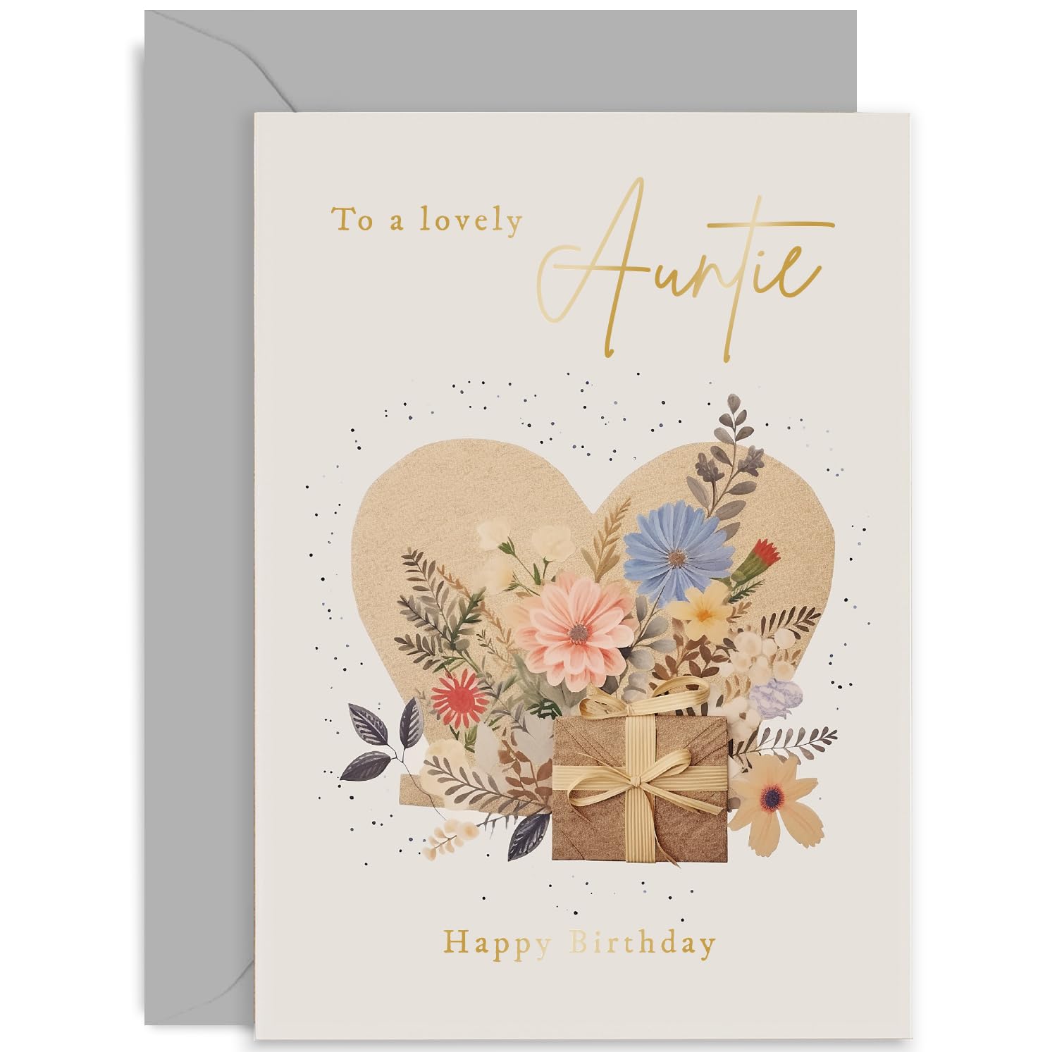 Old English Co. Carte D'anniversaire Pour Tante Motif Floral