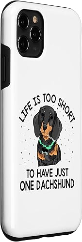 Miniatura 3 de iPhone 11 Pro Max Life Is Too Short To Have Just One Dachshund Dog Lover Dog Case