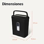 Amazon Basics 6-Sheet High Security Micro Cut Paper Shredder and Credit Card Shredder, 3.7 Gallon, Black