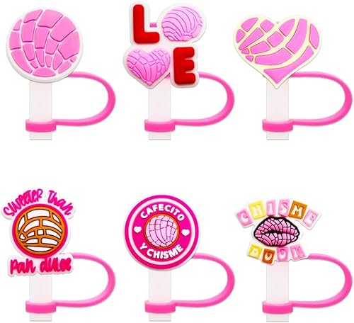 Miniatura 4 de 6 tapas de popote con notas musicales para vaso Stanley Cup de 40 onzas con asa, 0.394 in y 0.4 pulgadas, a prueba de polvo, tapas reutilizables