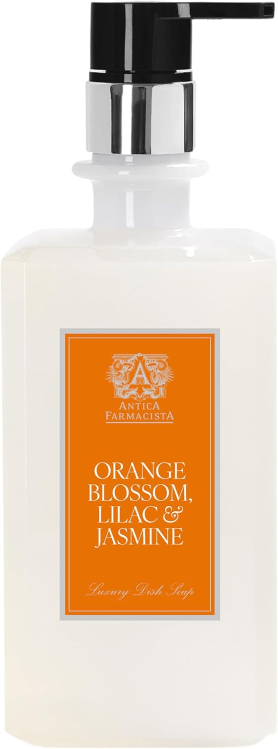 Antica Farmacista Dish Soap - Premium Quality Dishwashing Soap - Luxurious Home Essentials - Housewarming Gift - Orange Blosson, Lilac & Jasmine, 24 fl oz
