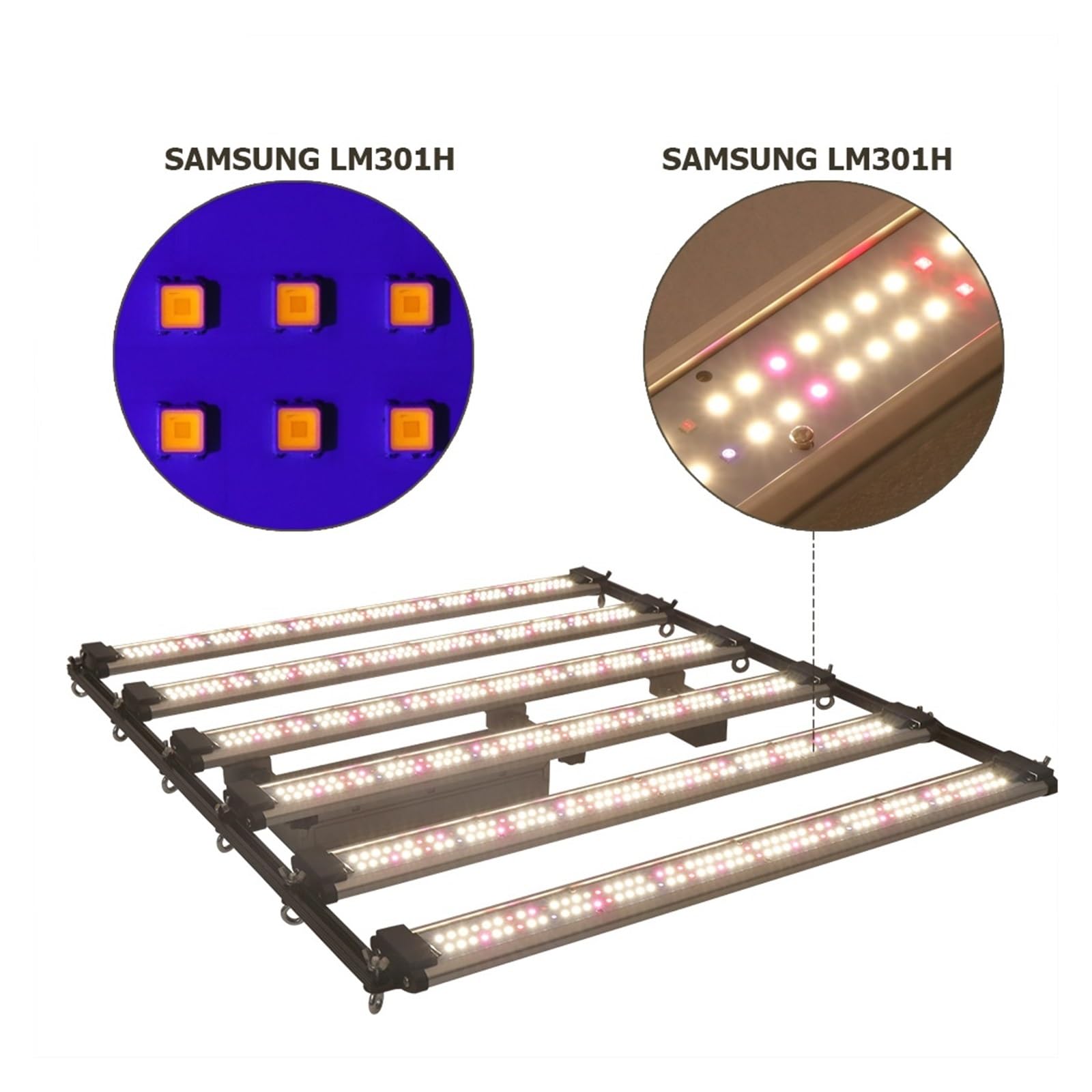 Lampe de Plante, Barre Lumineuse de Croissance LED 240W 320W 480W 600W LM301H Evo V5, Kit Complet de Tente de Culture Marche/arrêt(1000W)