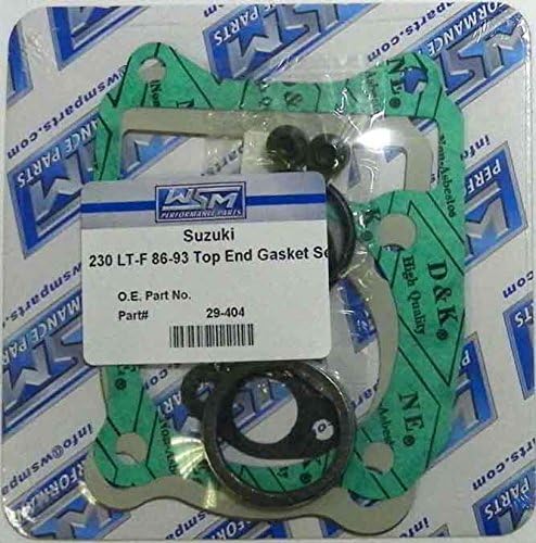 ATV Top End Gasket Kit Compatible with Suzuki Model 230 LT 1985-1993/230 LT-F 1986-1987 WSM 29-404