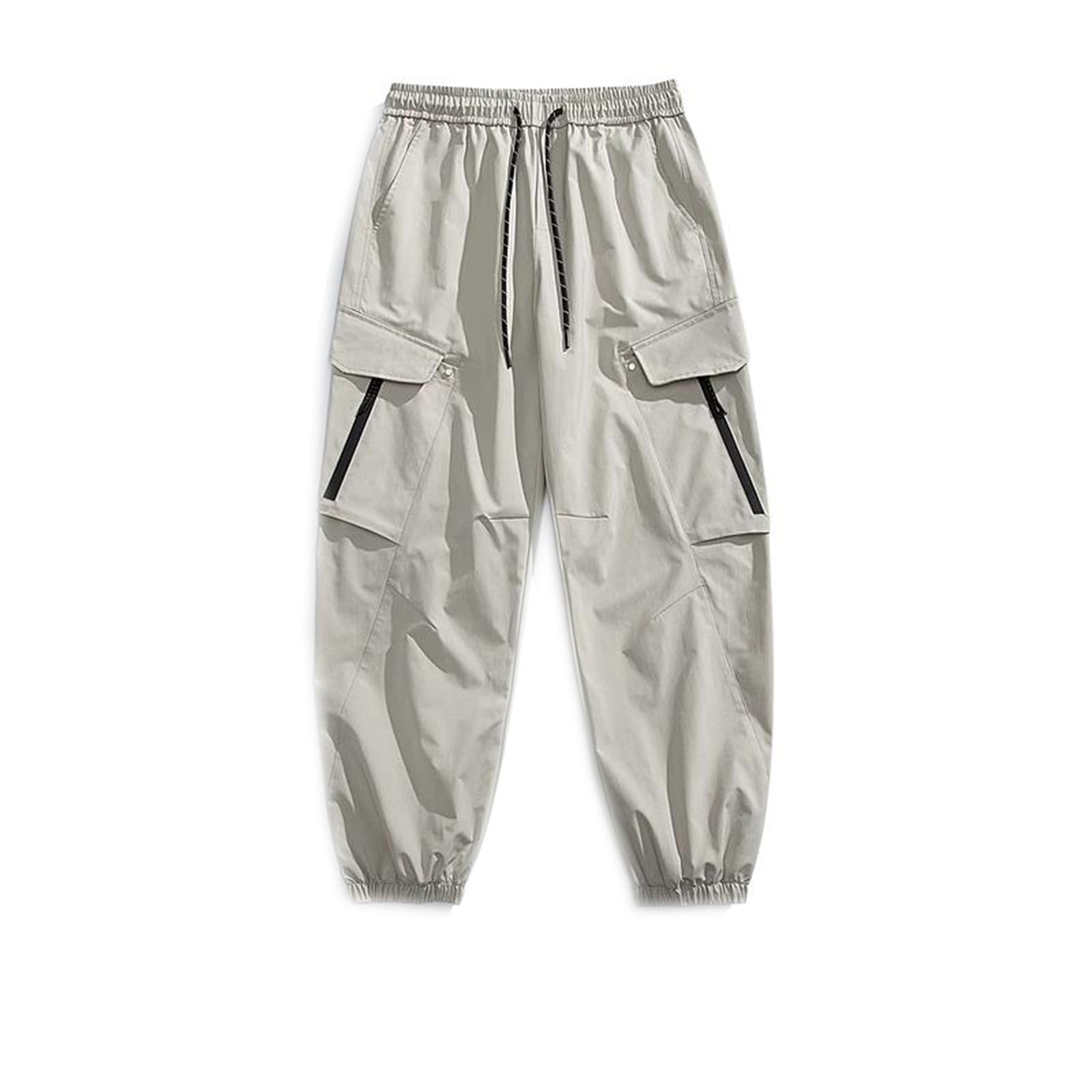 Pantaloni da Lavoro da Uomo Estate Primavera Pantaloni con Tasca Grande