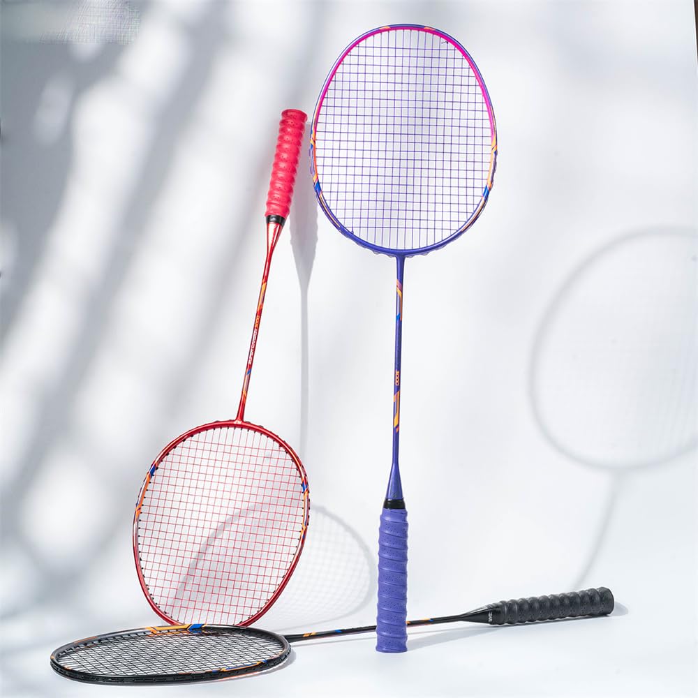 Rakieta do badmintona z włókna węglowego - 10U ultralekka waga 52 g - profesjonalne męskie i damskie sporty do badmintona