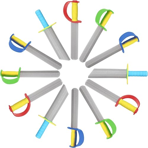 Honoson Espadas de espuma de 16 pulgadas, espadas de espuma de príncipe, espadas falsas, regalos de fiesta de pirata príncipe, para fiestas de