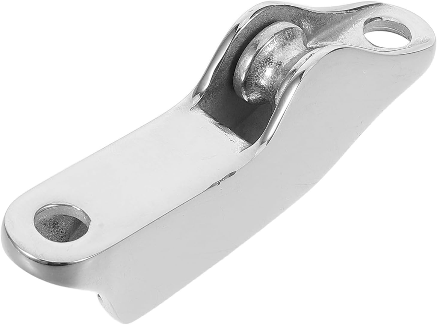 CHILDWEET Stainless Steel Boat Rope Cleat with Precision Crafted Pulley for Integrated Rope Management, Sturdy Silver Kayak Accessories for Boating and Marine Environments