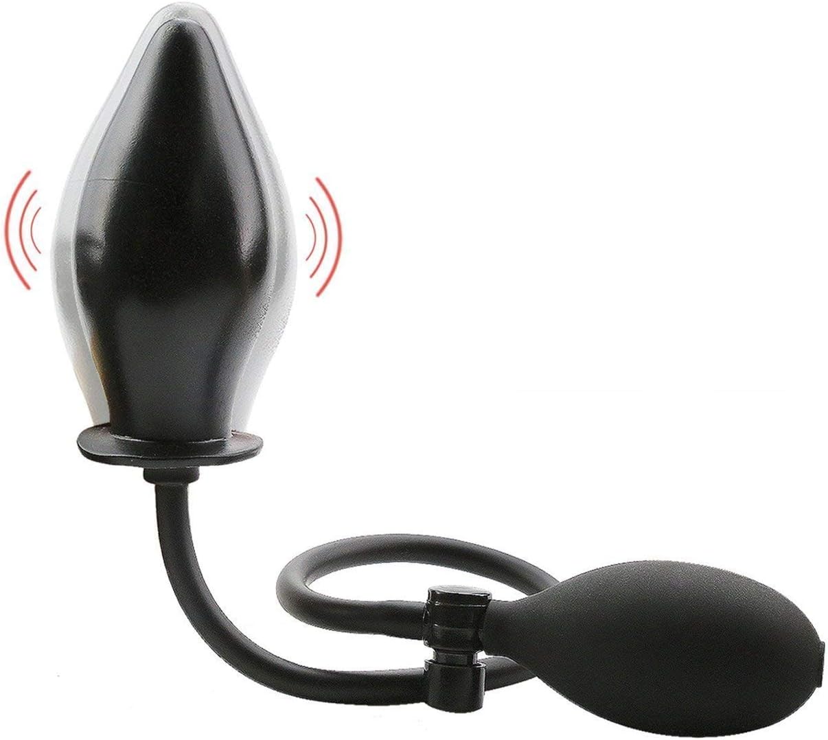 PVC Inflatable Massage Plug, Inflatable Massage Ball For Man and Woman (Black)