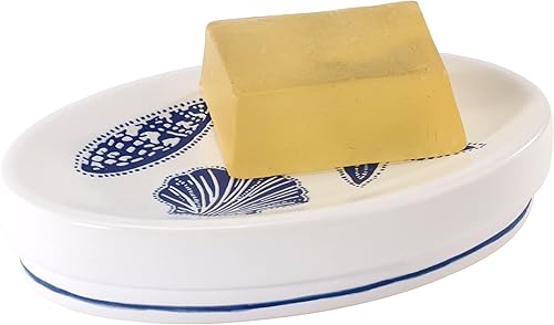 Miniatura 3 de Avanti Linens - Jabonera, artículos esenciales para el baño de invitados, decoración del hogar Sealife (colección Ibiza)