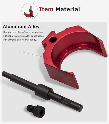 Miniatura 4 de 9U-7227 Herramienta de medidor de ajuste de altura del inyector para CAT Caterpillar 3406E, C-15 y C-16 (rojo)