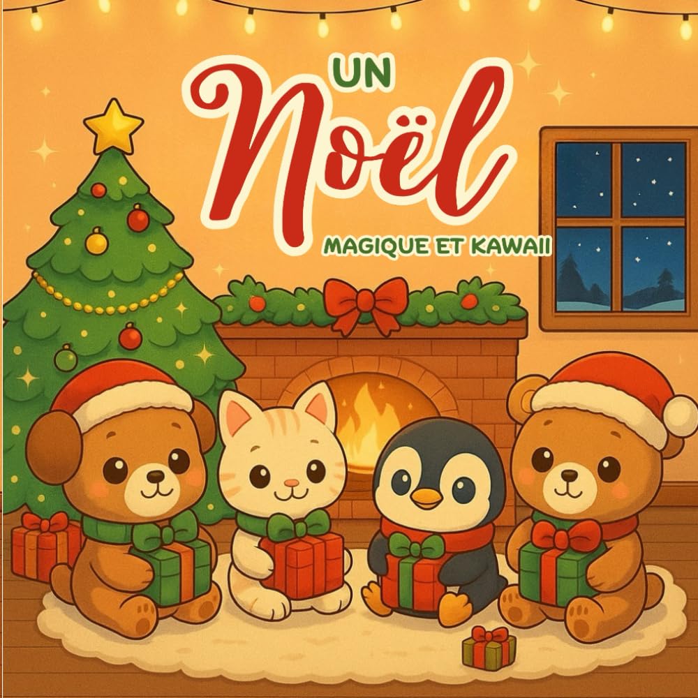 Un Noël Magique et Kawaii : Livre de Coloriage