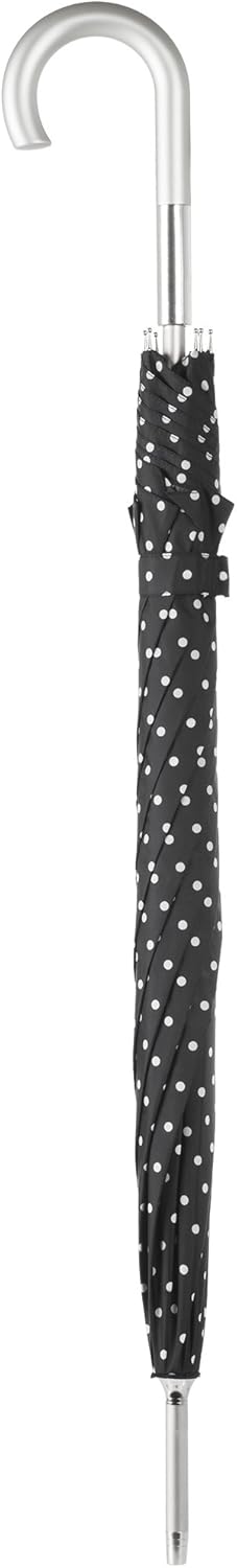 Totes Unisex Auto Open J-Handle Stick ECO Umbrella - Image 4