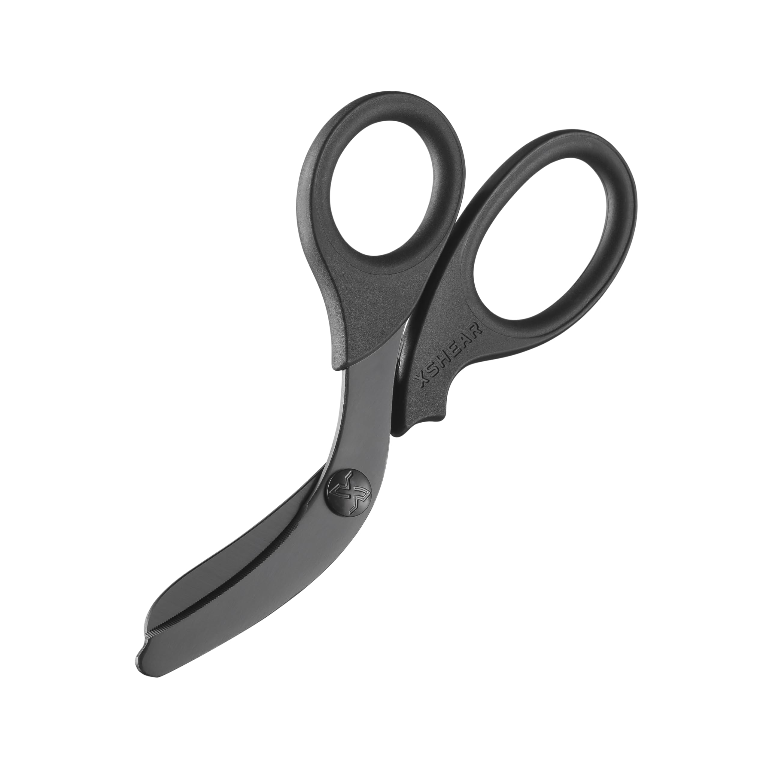 Xshear7.5" Black Titanium Coated Extreme Duty Trauma Shears - Tough and Durable Medical Scissors for Emergency Healthcare Provider