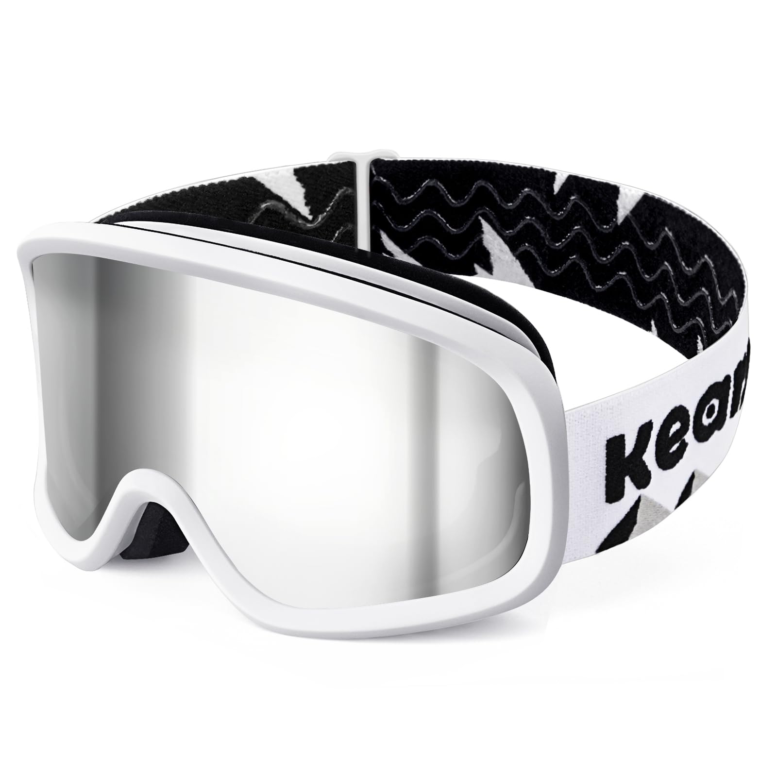 Keary Gogle narciarskie mężczyźni kobiety gogle snowboardowe gogle śnieżne dla dorosłych młodzieży OTG 100% ochrona UV gogle snowboardowe