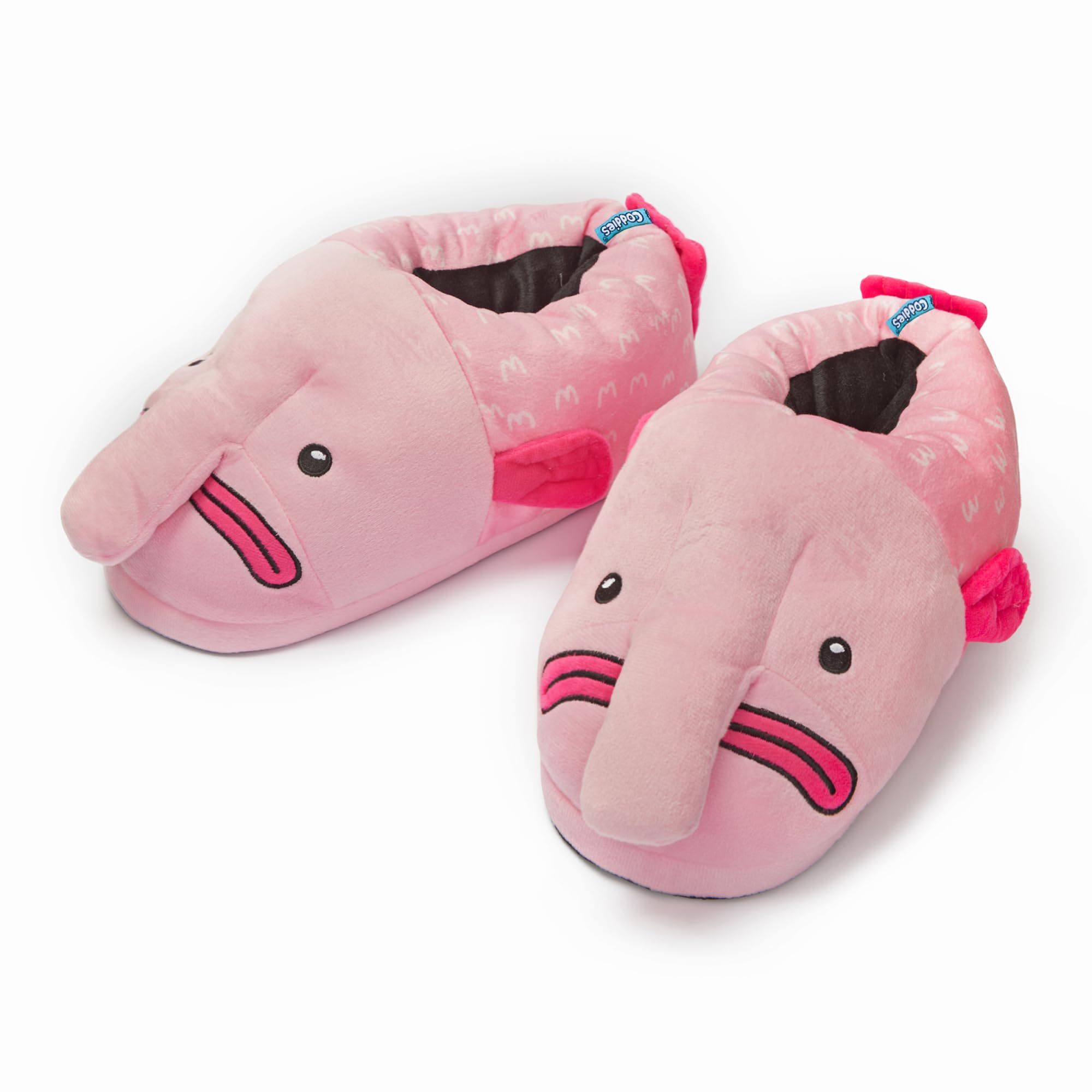 Coddies Blobfish Hausschuhe, Fisch-Hausschuhe, lustiges Geschenk, Plüsch-Hausschuhe, rutschfester Griff, Herren, Damen und Kinder