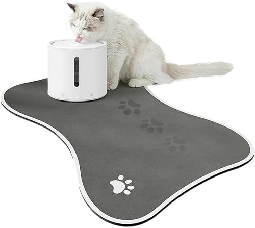 Tapete de alimentación para mascotas, tapete de comida para perros con barro de diatomeas, tapete dispensador de agua antideslizante para perros,