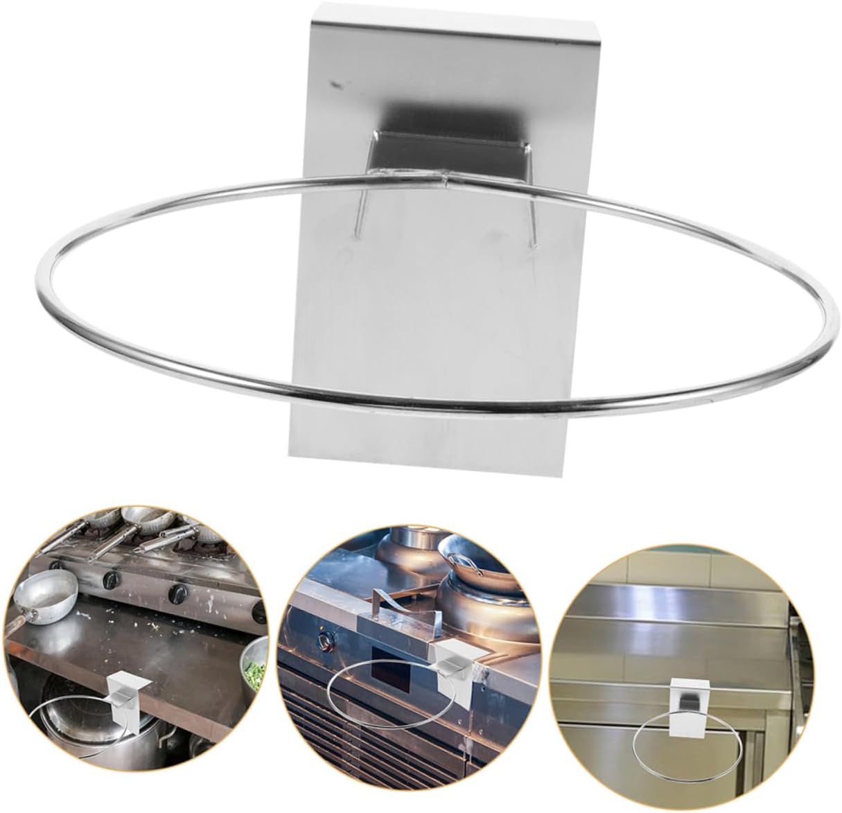 VOSAREA Stainless Steel Towel Rack Square Base Versatile Hand Towel Holder for Bathroom Easy to Install and Sports