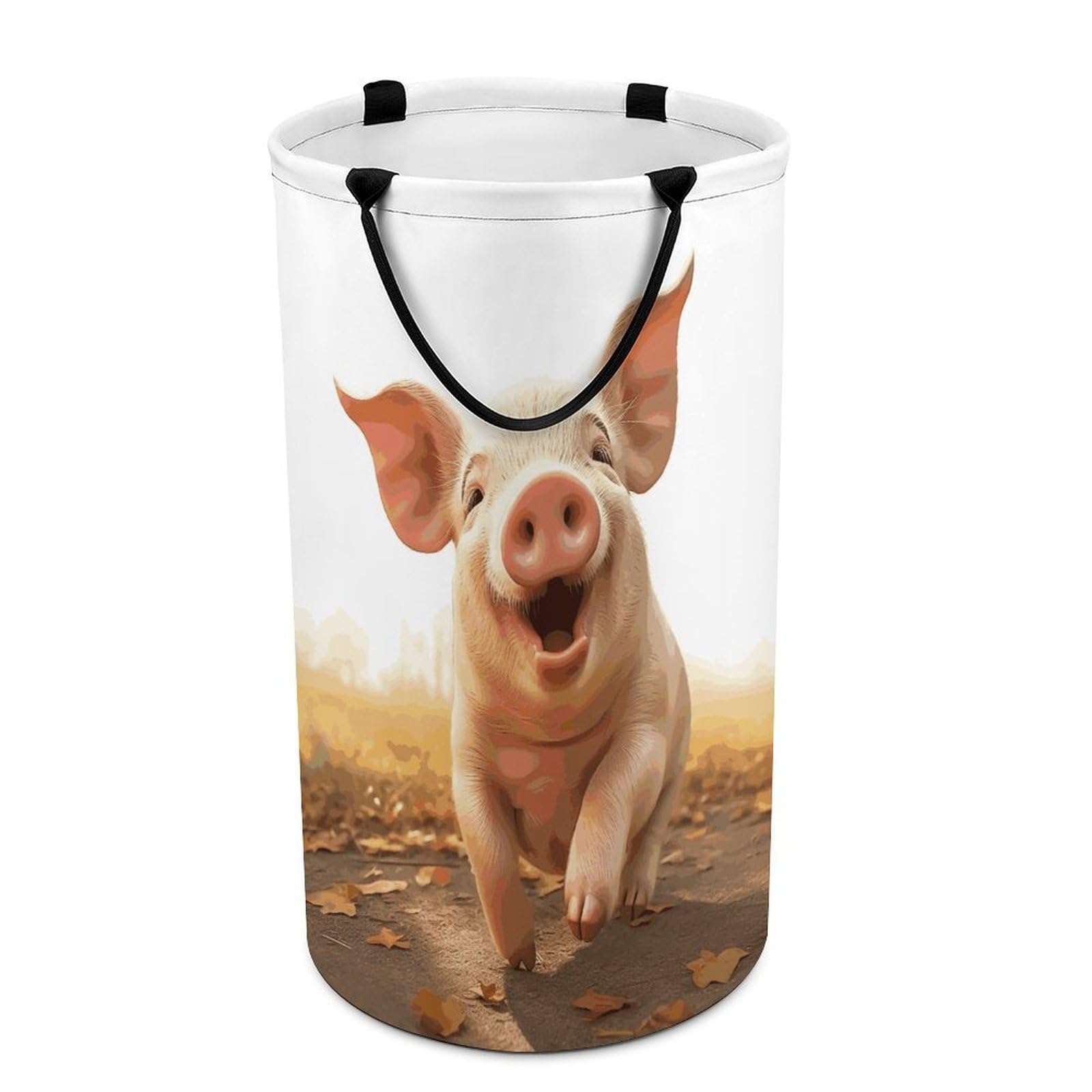 Adfgyerh Style Smiling (17) Laundry Basket ，Foldable Waterproof Model ，Laundry Hamper ，Handles On Both Sides Easy To Move ，Storage Basket For Bedroom, Bathroom, Dorm, Laundry Room.