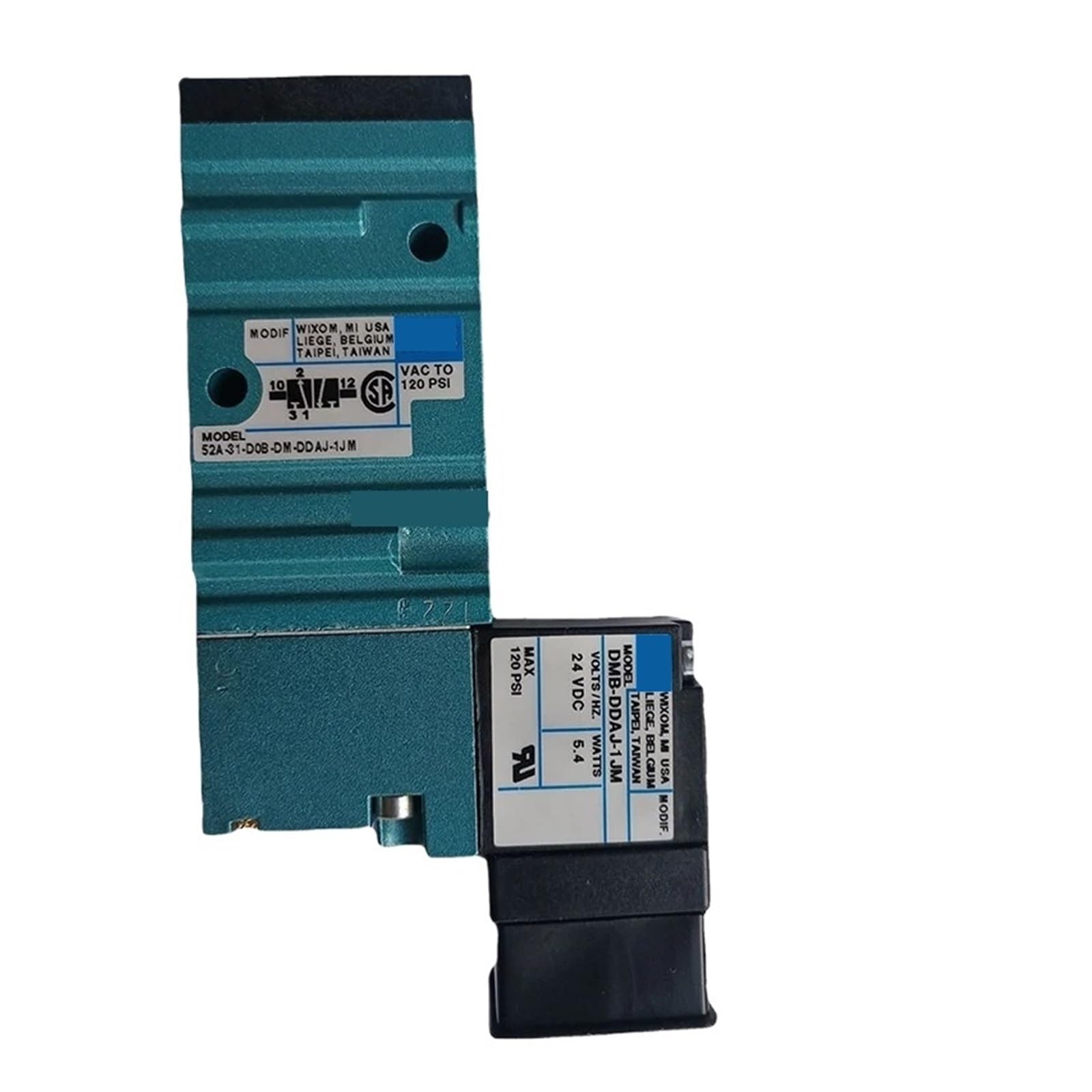 SJJBVPYX Solenoid Valve 52A-31-D0B-DM-DDAA-1BA 52A-31-D0A-DM-DDAA-1BA(31-D0B-DM-DDAA-1BA)
