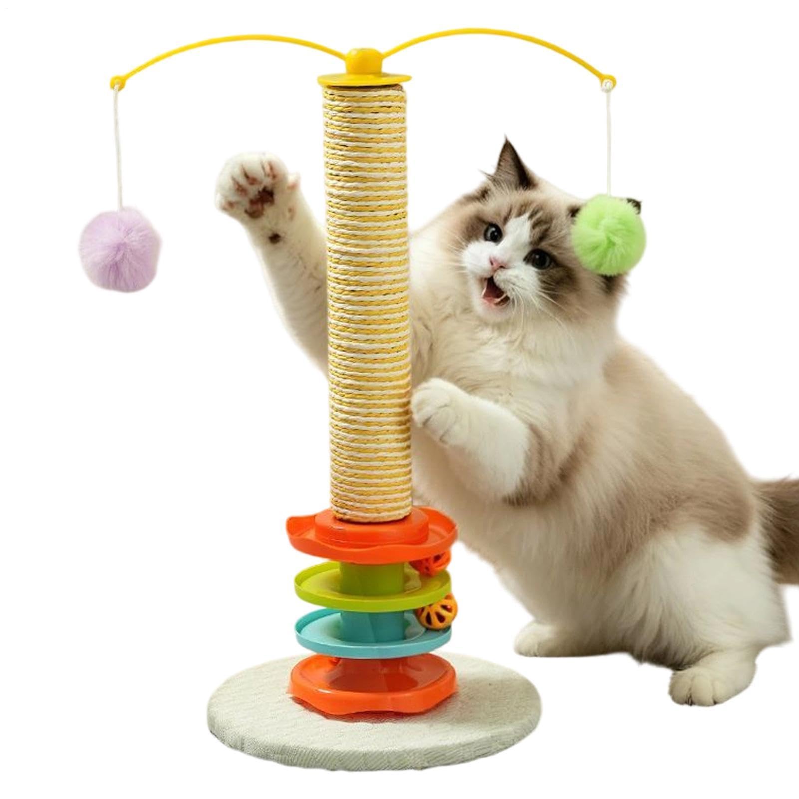 Poteaux à griffer pour Chat Interactifs Hauts pour Auto-