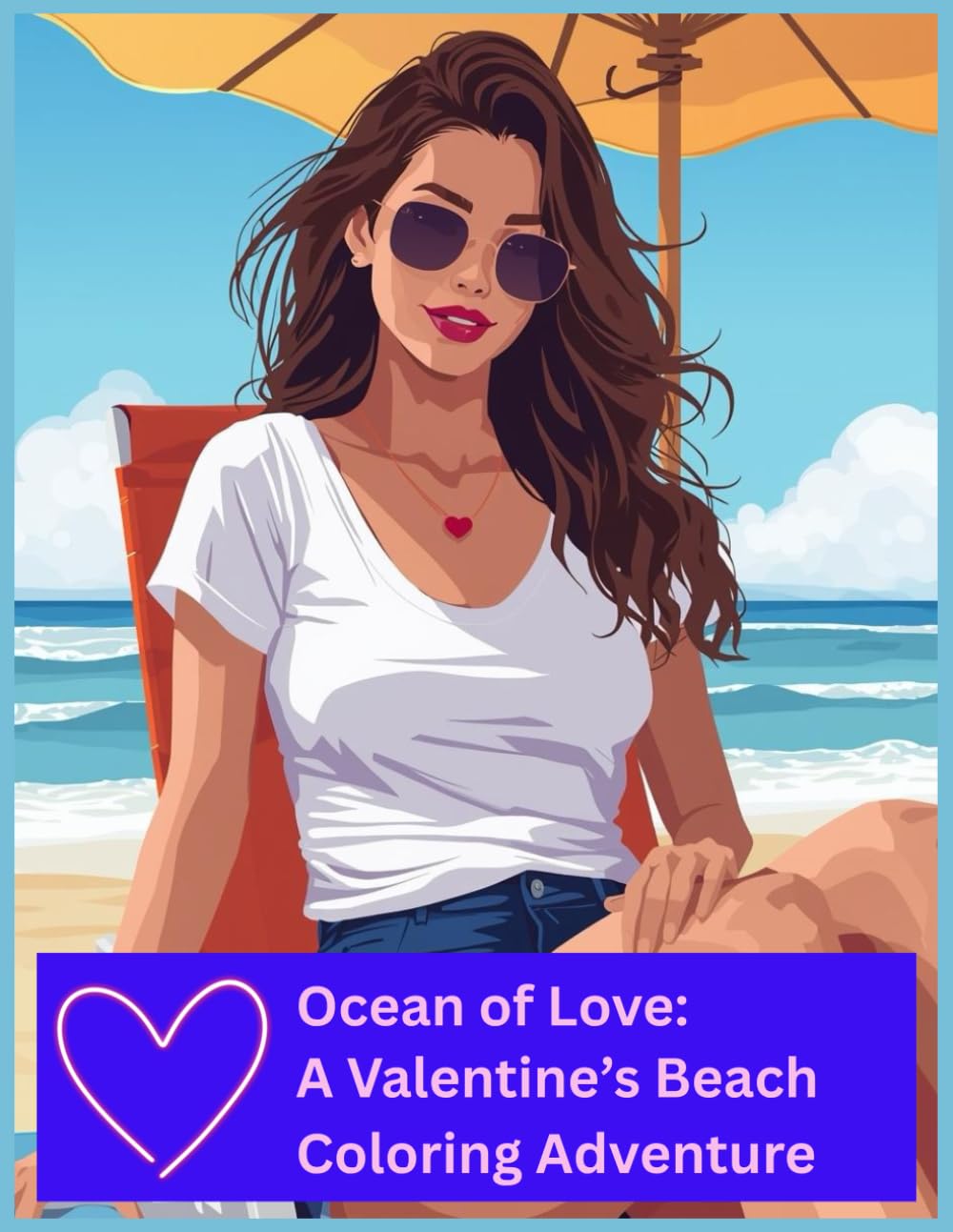 Ocean of Love:: A Valentine’s Beach Coloring Adventure