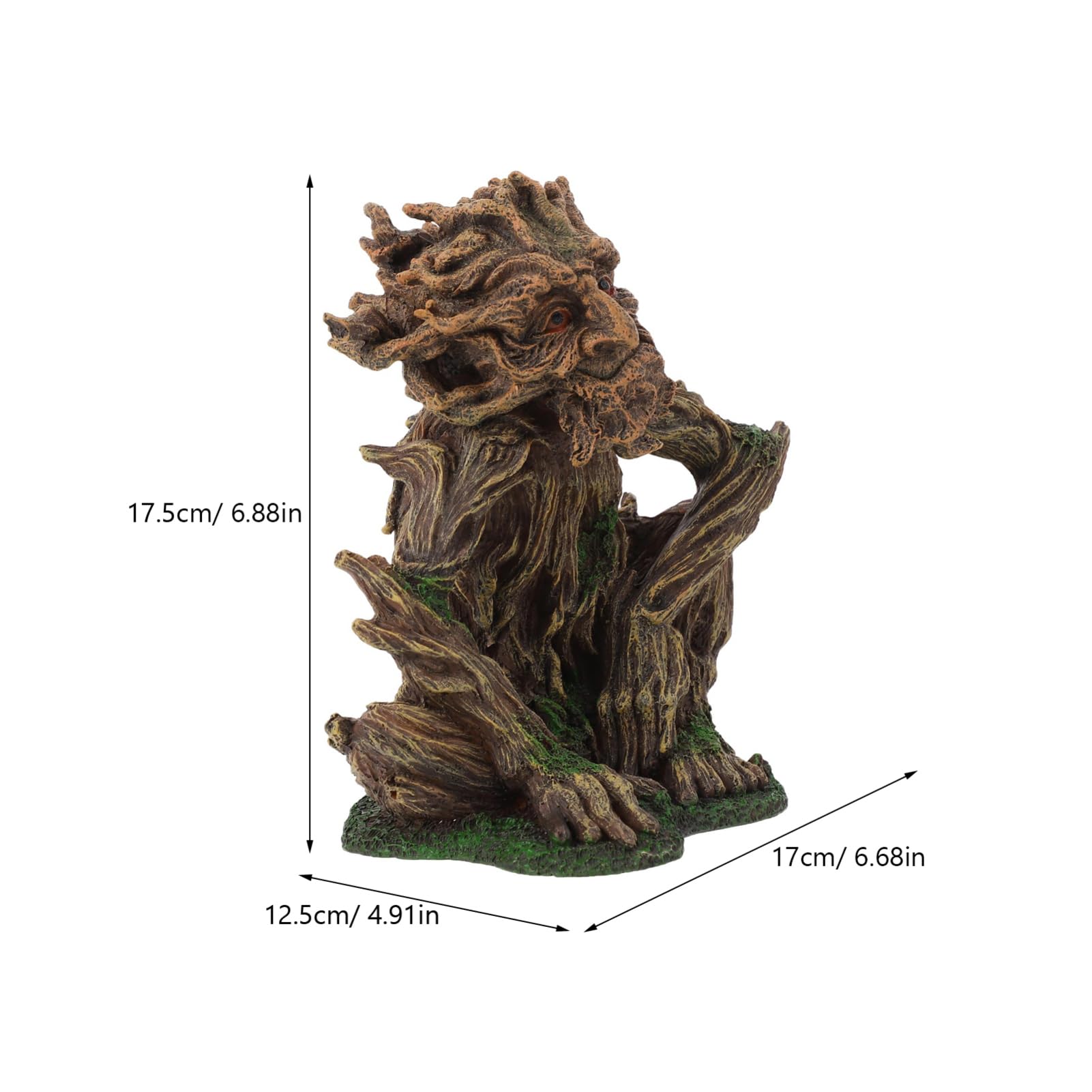 POPETPOP 2 Piezas Pecera Paisajismo Árbol Hombre Poseedor Decoración Aire Tronco Hueco Arbol De Acuario Tronco De Corcho para Hamsters Agua Piedras De Acuario Decoraciones De Acuario Resina
